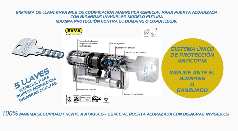 BOMBILLO EVVA ICS CODIFICACION INTERNA